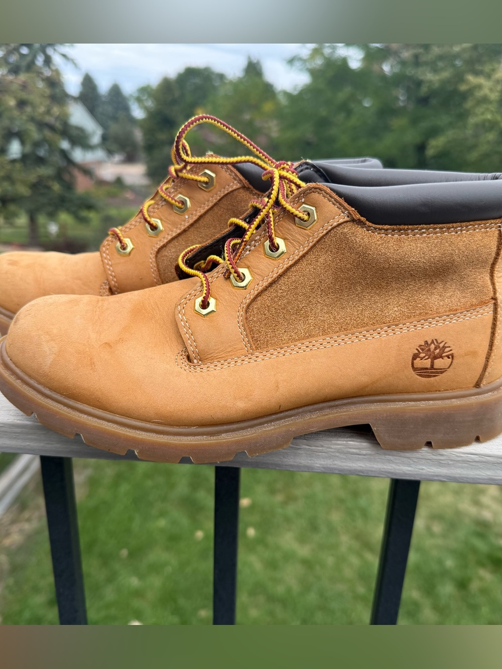 Timberland Nellie Waterproof Chukka Boots Wheat Leather Women's 7.5